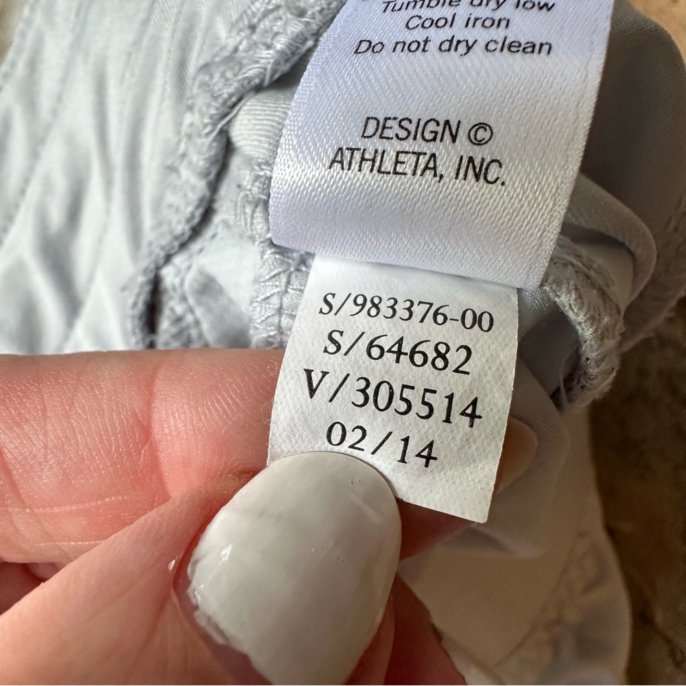 Athleta Stellar Running Shorts Light Gray Women’s Size Small - Picture 9 of 11